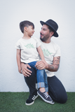 Tee shirt papa mini, tee shirt matchy papasaurus minisaurus, papa et enfant, tenue assortie