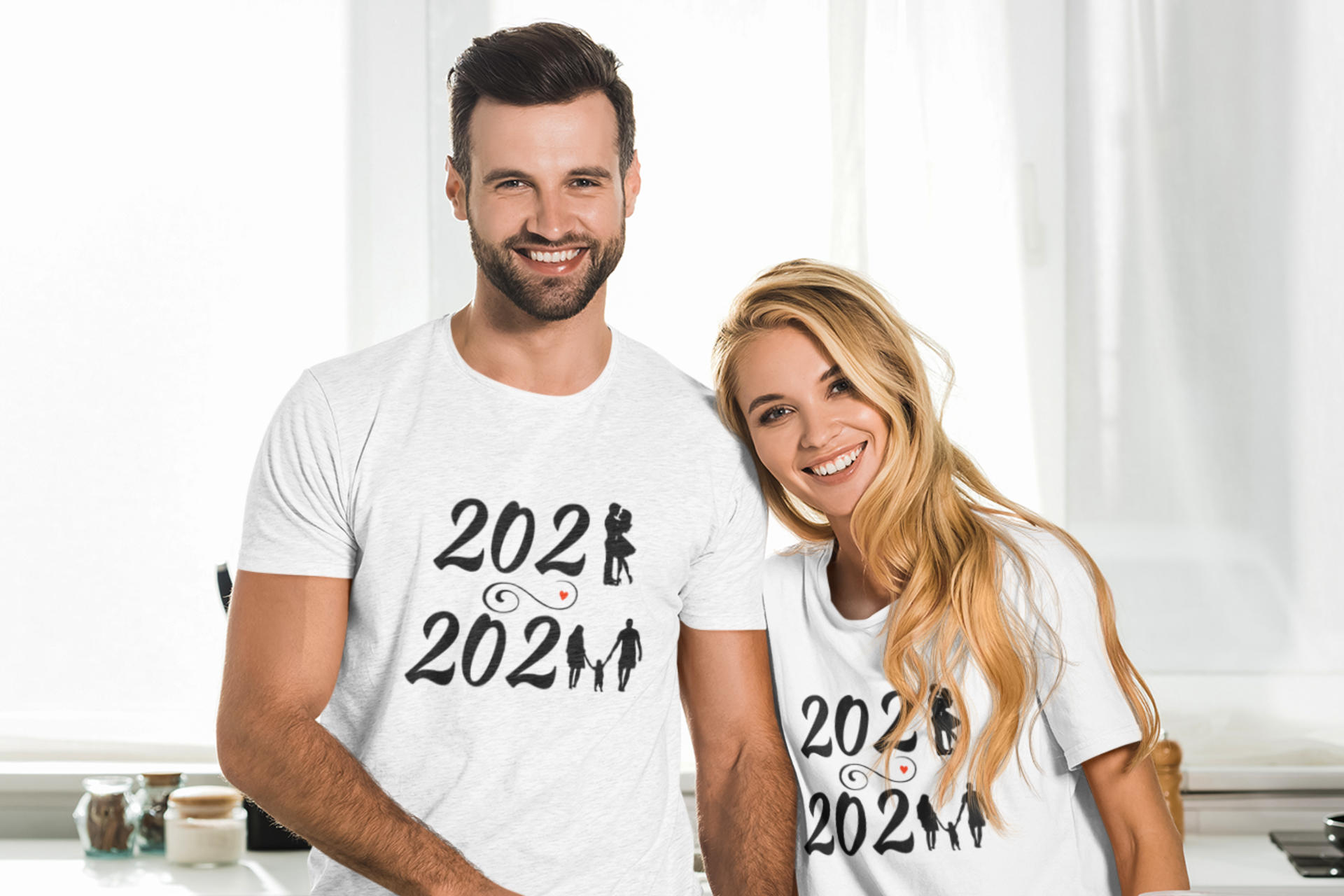 T-Shirt Couple assorti Cadeau de naissance pour futurs parents