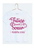 tee shirt annonce grossesse future grande soeur, annonce grossesse personnalisée, annonce grossesse originale