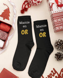 Chaussettes personnalisées mamie, cadeau mamie, chaussettes maman, cadeau personnalisé