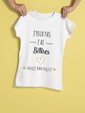 Tee shirt j'peux pas j'ai bêtises avec maman, maman mini, cadeau maman, fête des mères