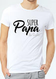 tee shirt super papa de, tee shirt personnalisé, cadeau papa, fête des pères