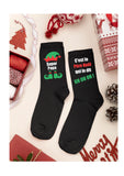 Chaussettes Noël personnalisées, chaussettes noel elf, cadeau noël personnalisé