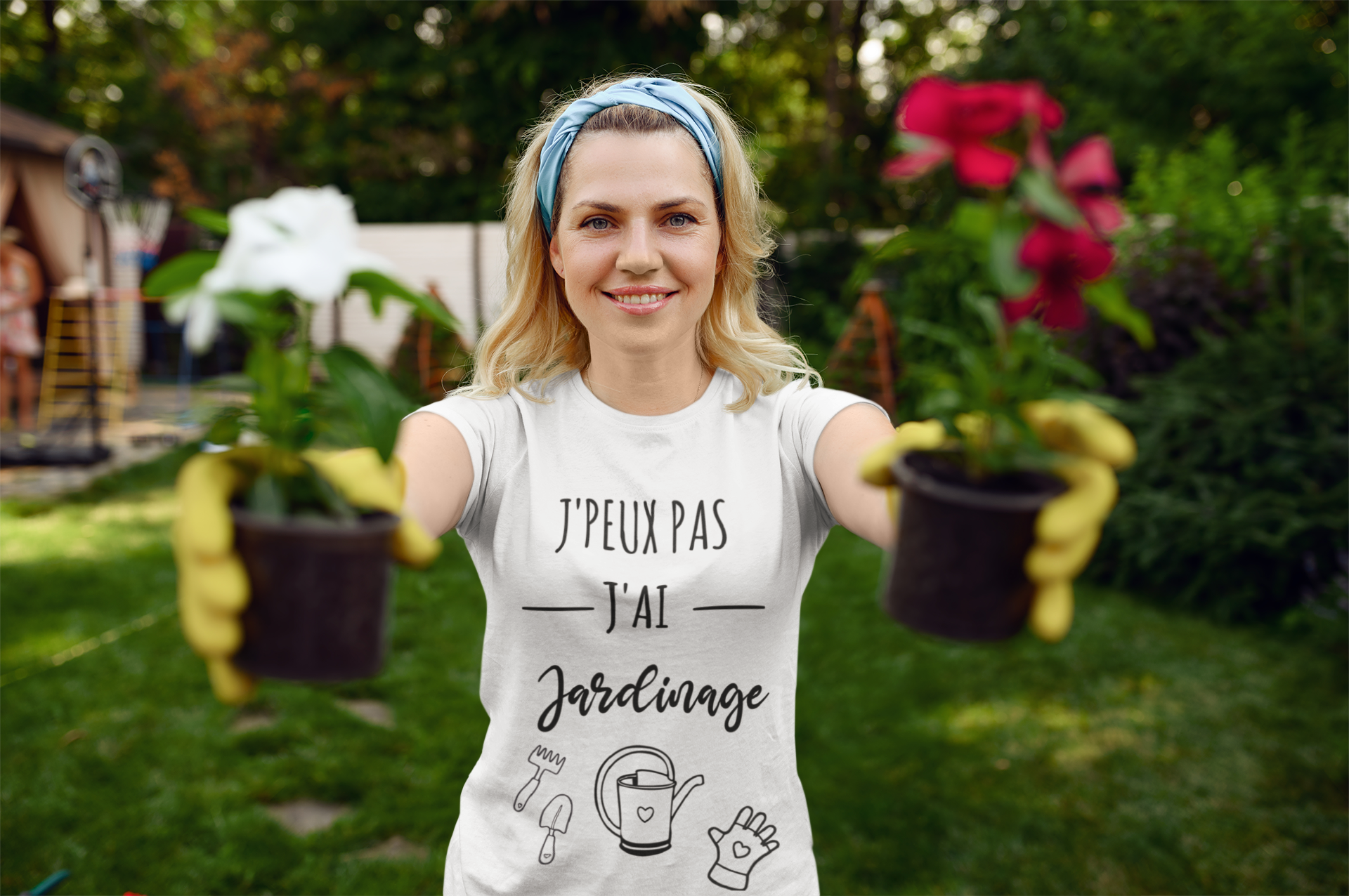 conception de t-shirt amateur de jardinage et meilleur article cadeau