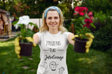 Tee shirt humour j'peux pas j'ai jardinage, idée cadeau femme, idée cadeau homme