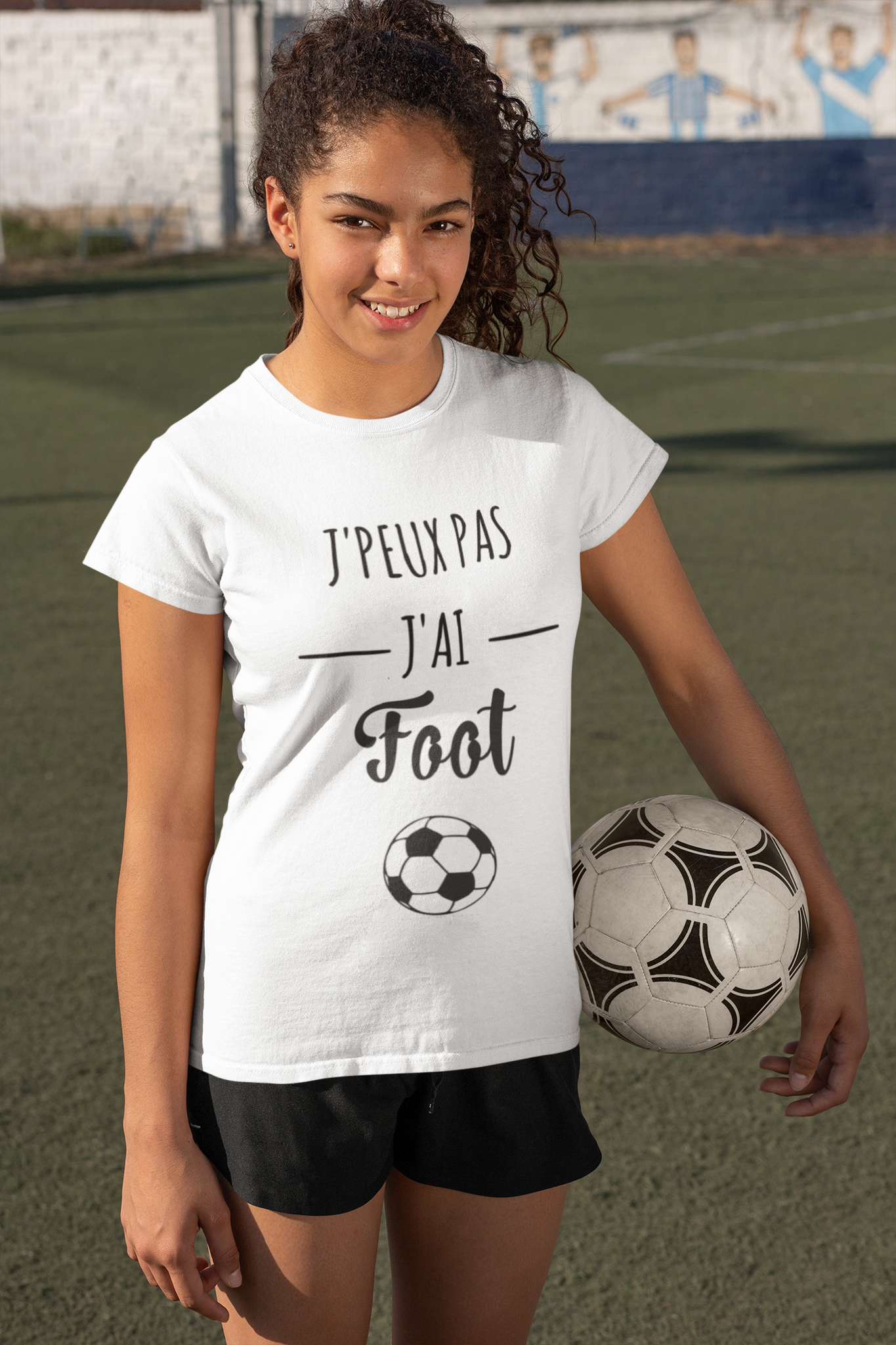 Tee shirt humour j peux pas j ai foot tee shirt football id e