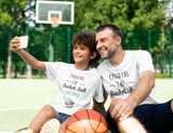 Tee shirt j'peux pas j'ai basket ball avec, tee shirt duo père et fils, père et fille, tee shirt famille, cadeau papa