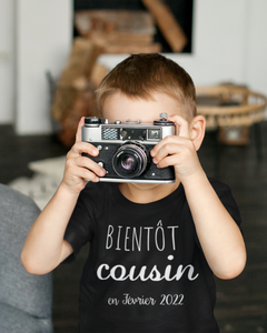 tee shirt annonce grossesse bientôt cousin, futur cousin, annonce grossesse personnalisée