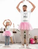 Tee shirt j'peux pas j'ai bêtises avec papa, tee shirt duo père et fils, père et fille, tee shirt famille, cadeau papa