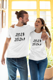 Annonce grossesse 2023, t-shirt couple , futur papa, future maman, futurs parents