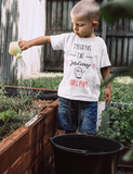 Tee shirt famille j'peux pas j'ai jardinage avec papi, mamie..., tee shirt assortis jardinage, cadeau papi mamie petit fils petite fille