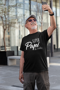 tee shirt super papi de, tee shirt personnalisé, cadeau papi, fête des papis, fête des grand pères