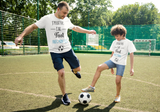 Tee shirt j'peux pas j'ai foot avec, tee shirt duo père et fils, fille, tee shirt famille, cadeau papa